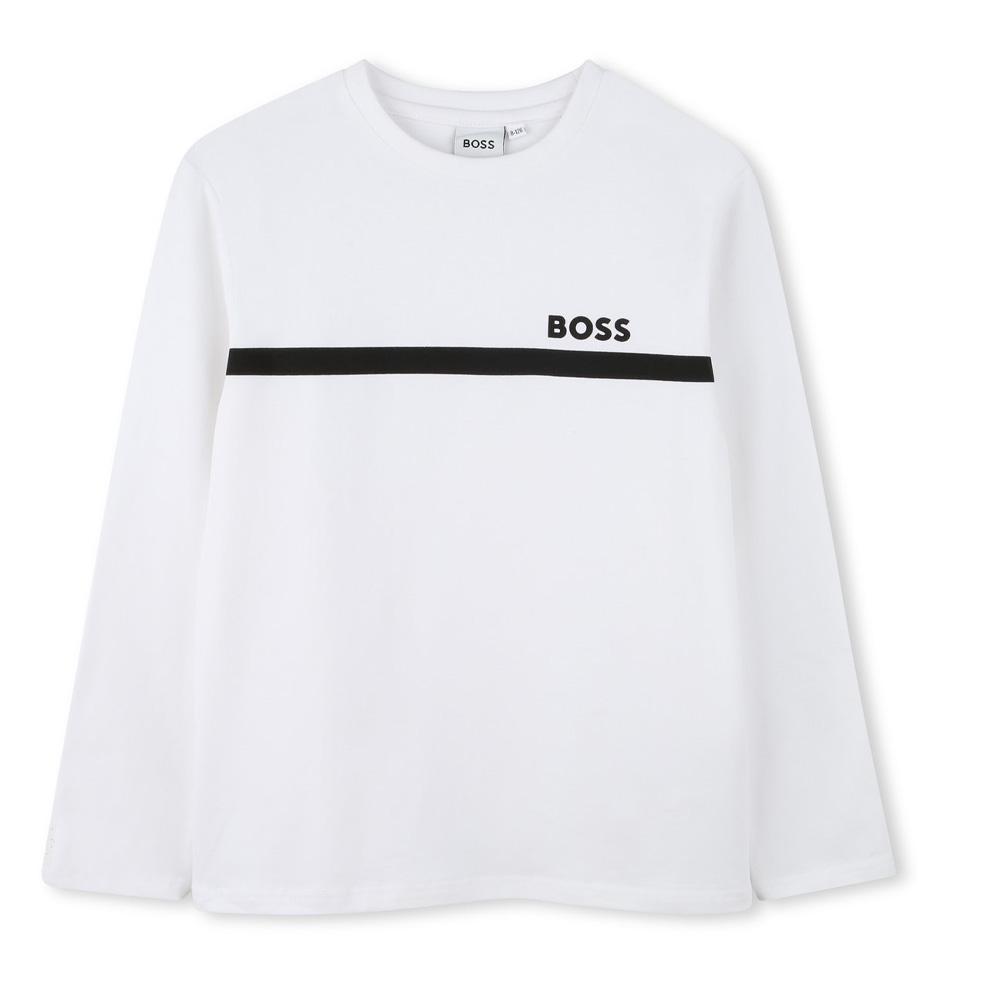 Weißes T-Shirt für Jungen von Hugo Boss J527271 günstig