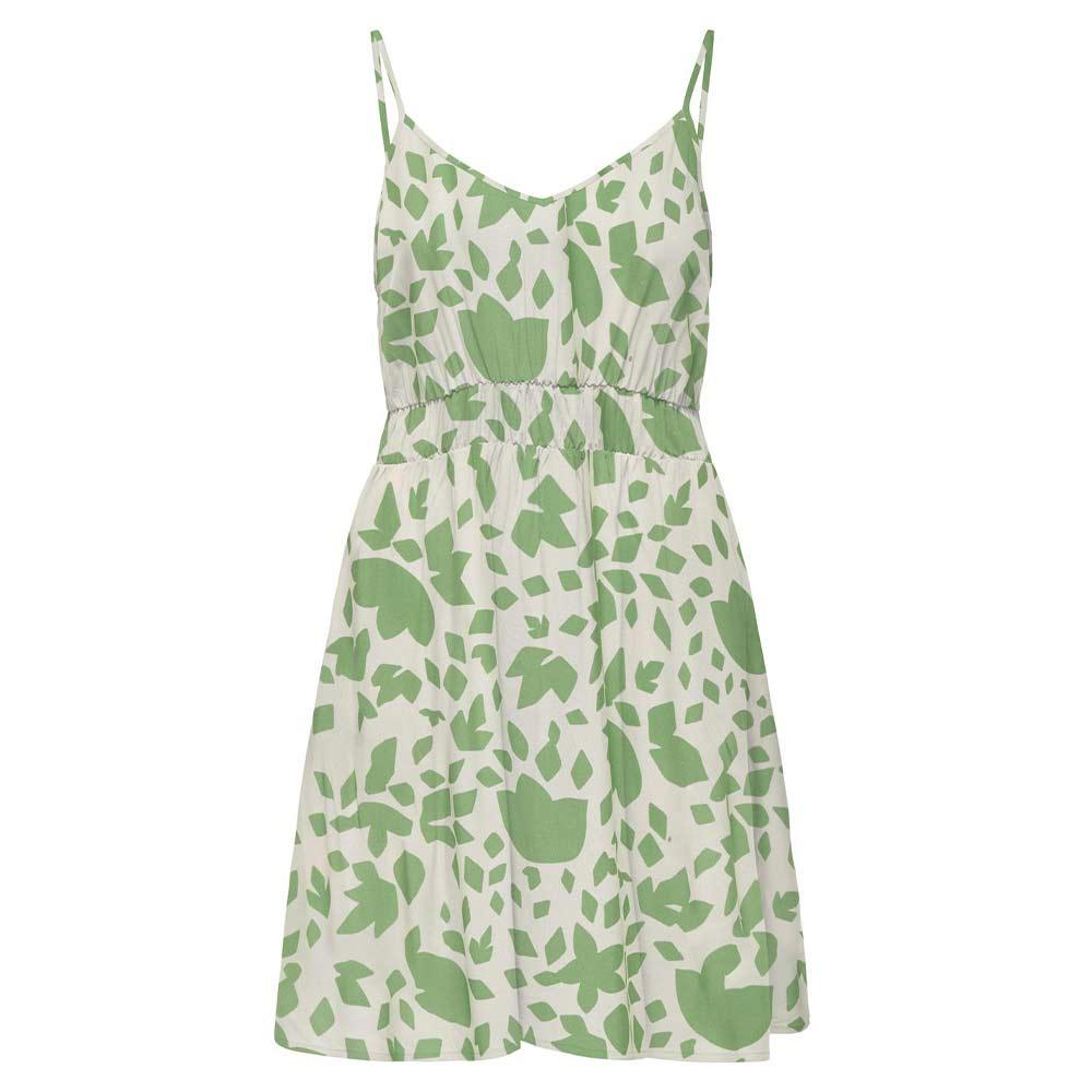 Robe Beige/Verte Femme Only Selina vue 2