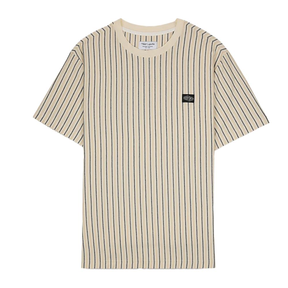 T-shirt Beige/Marine Homme Teddy Smith Jedo vue 3