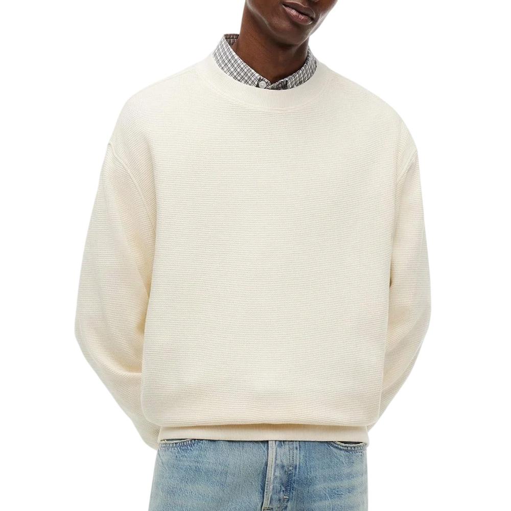 Sweat Ecru Homme Tommy Hilfiger Washed pas cher