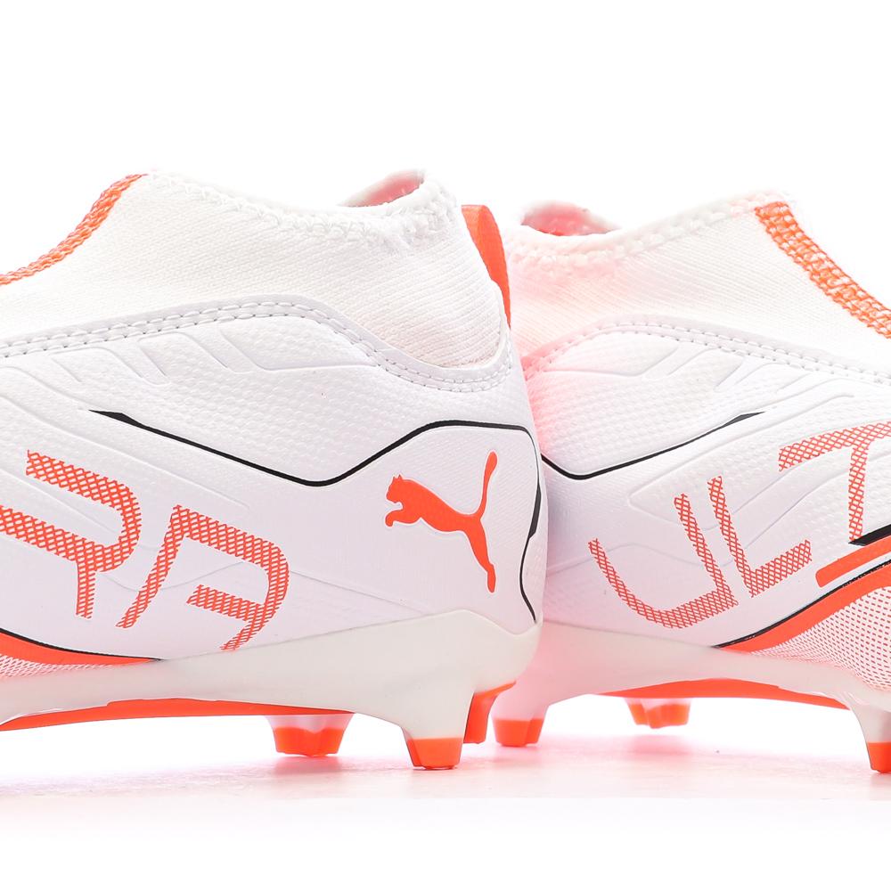 Chaussures de football Blanc/Rouge Garçon Puma Ultra 5 vue 7