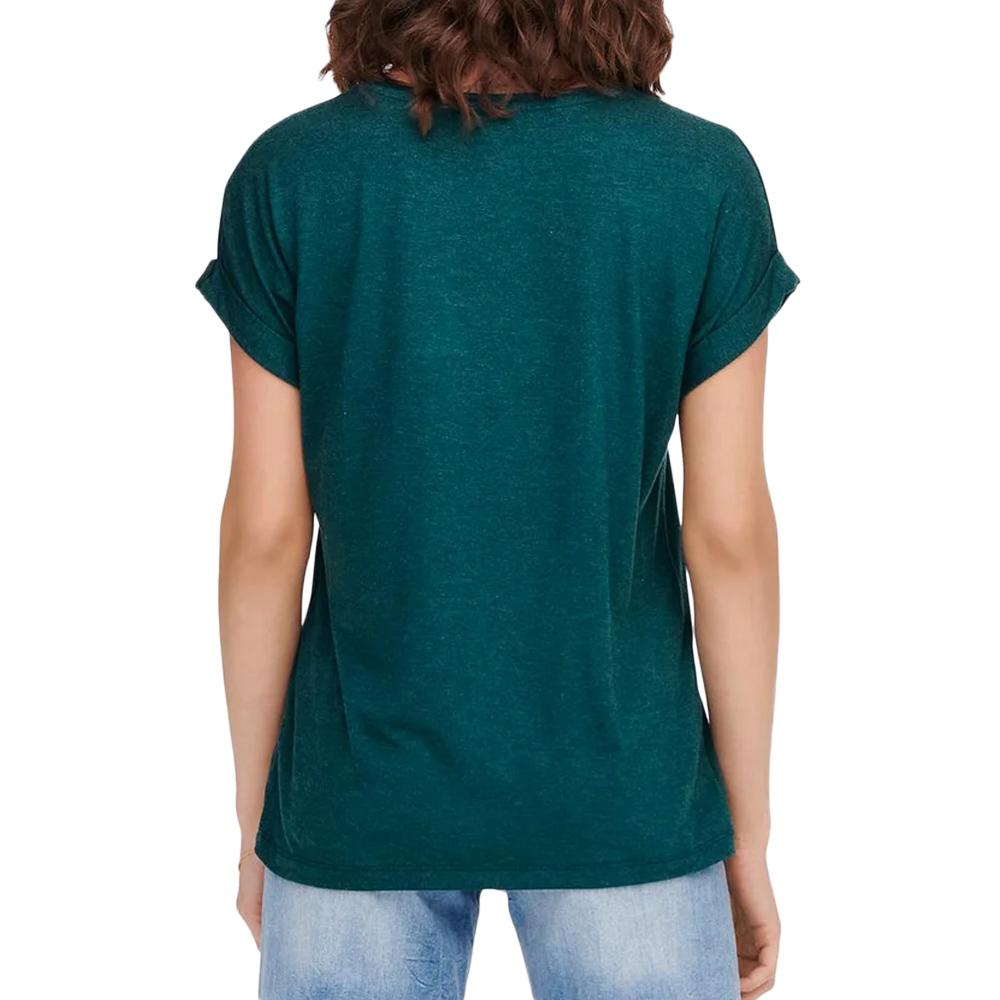 T-shirt Vert Foncé Femme Only Moster vue 2