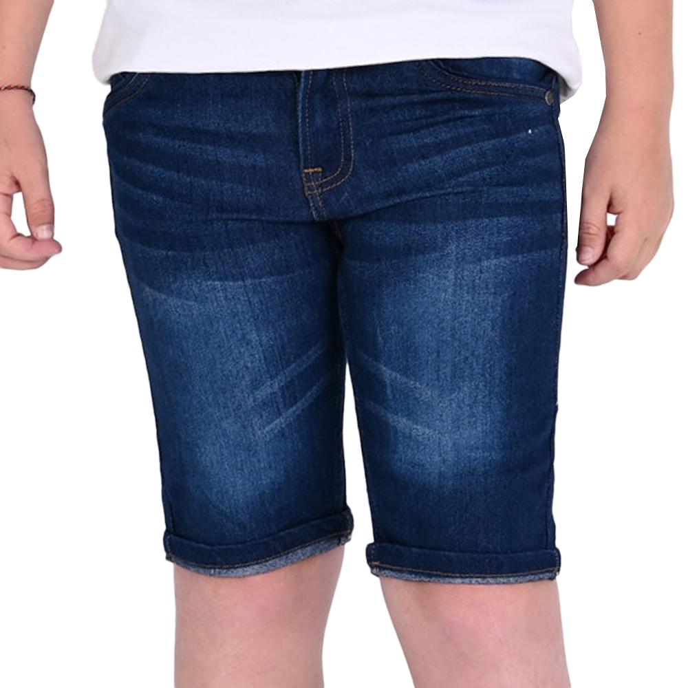 Short en jean Bleu Foncé Garçon Redskins 45698 pas cher