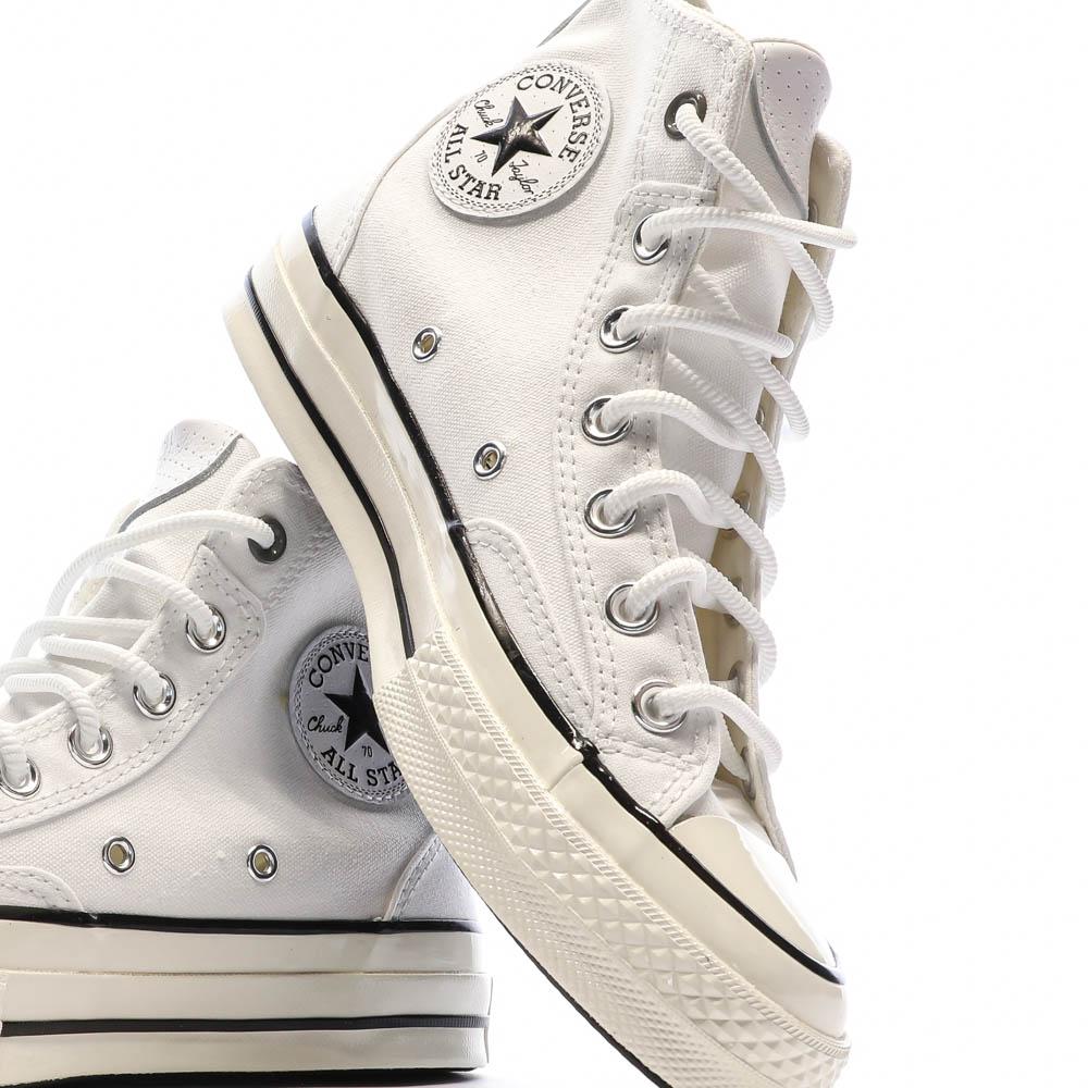 Baskets Blanches Mixte Converse Chuck 70 Court vue 7