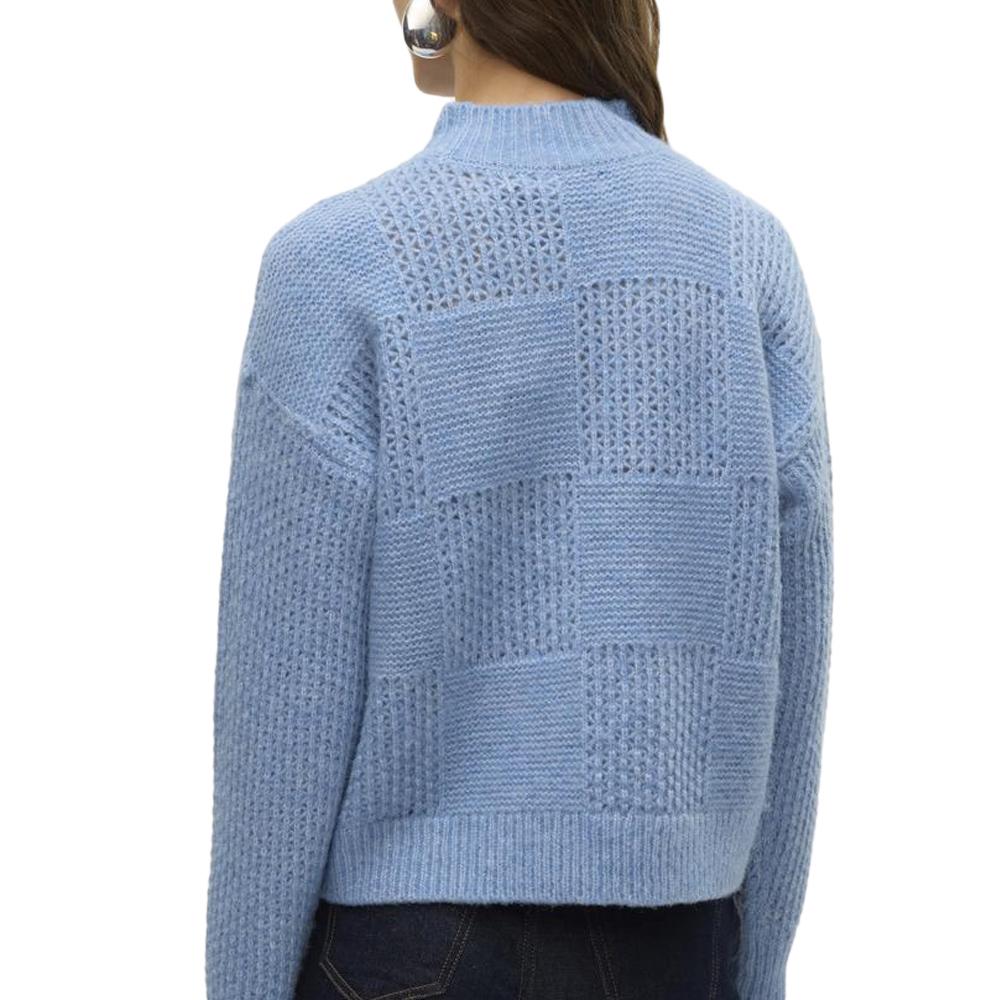 Pull Bleu Femme Vero Moda Moon vue 2