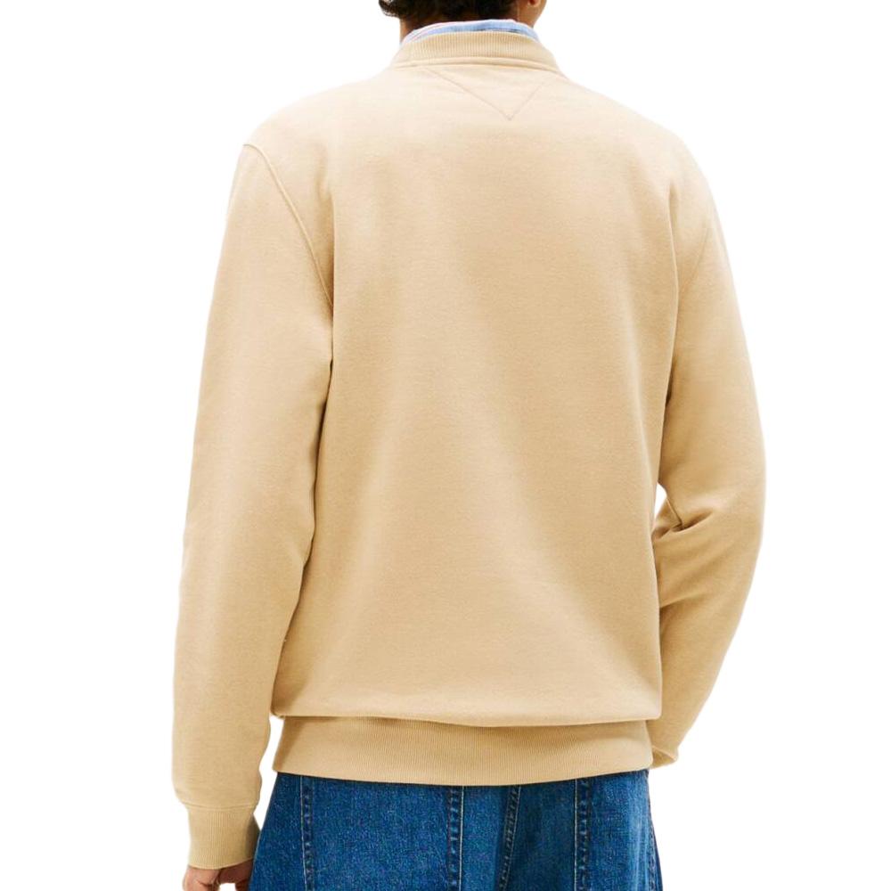 Sweat Beige Homme Tommy Hilfiger Reg Flag Crewsp vue 2