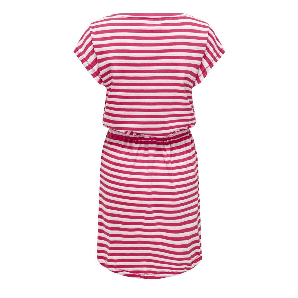 Robe à Rayure Rouge/Rose Femme ONLY 15320314 vue 2