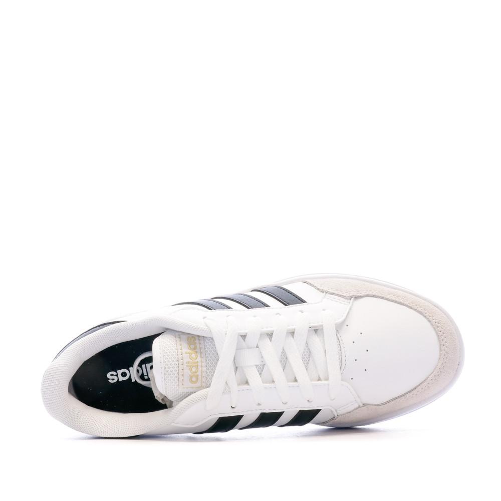 Baskets Blanche Homme Adidas Breaknet vue 4
