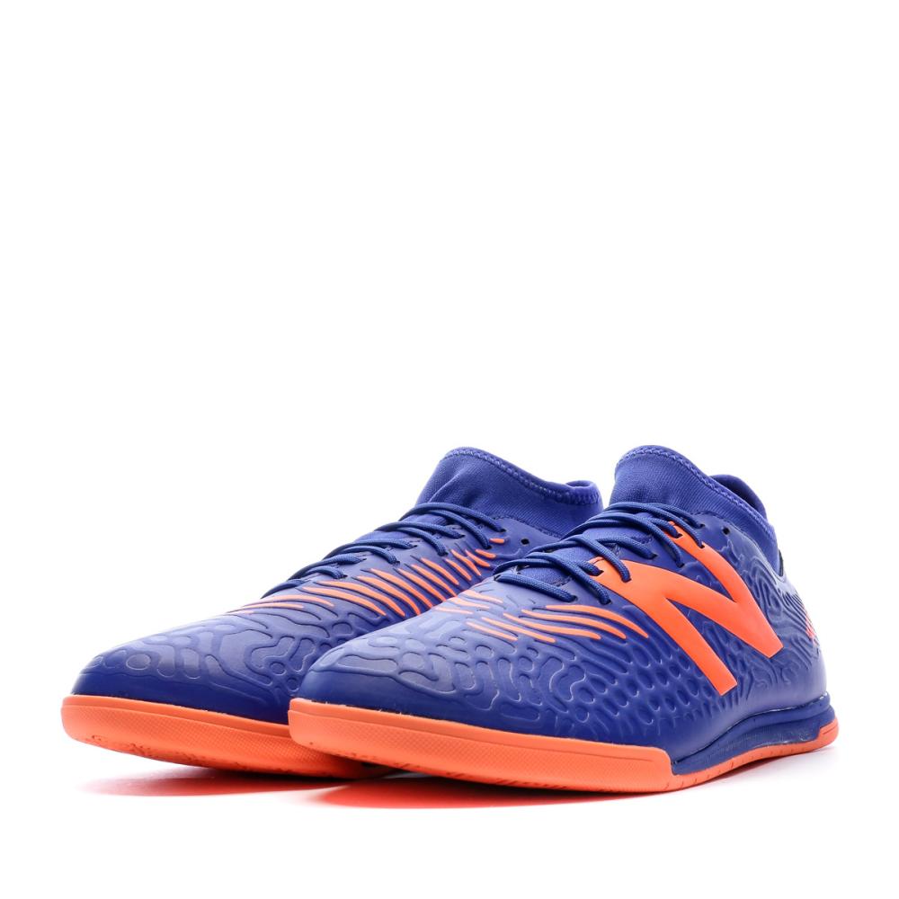 Chaussures de Futsal Bleu/Orange Homme New Balance MST3IBG3 vue 6