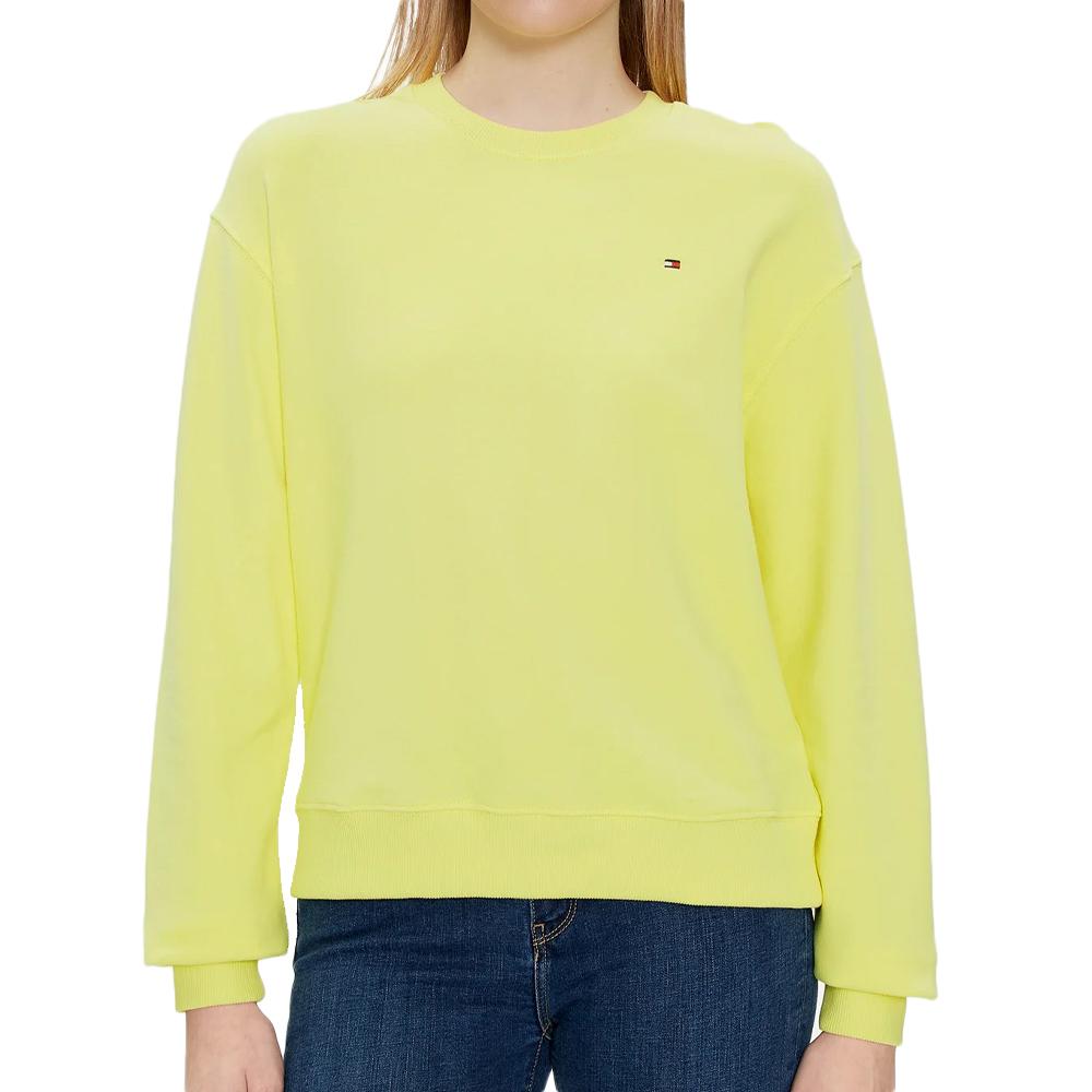 Pull tommy hilfiger jaune femme best sale