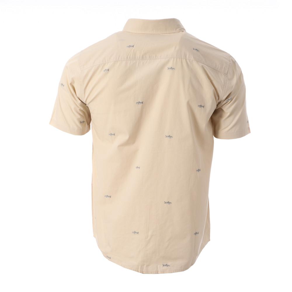 Chemisette Manches Courtes Beige Homme Salty Crew Bruce vue 2