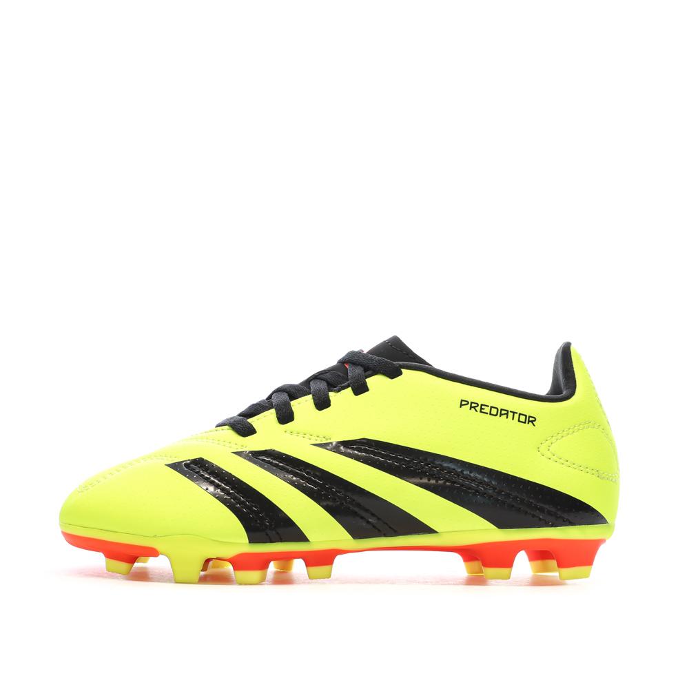 Chaussures de Foot Jaunes Junior Adidas Predator Club FxG pas cher