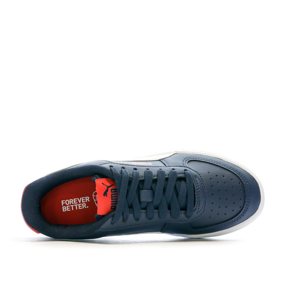 Baskets Marine/Blanc/Rouge Garçon Puma Caven vue 4