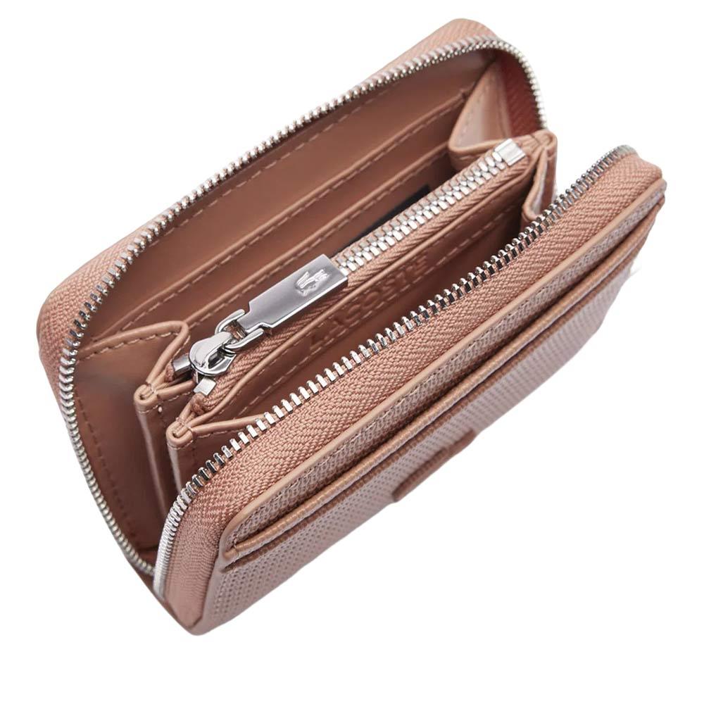 Portefeuille Rose Femme Lacoste coin vue 2