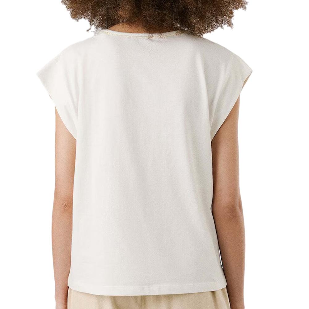 T-shirt Ecru Femme Pepe Jeans Anabelle vue 2