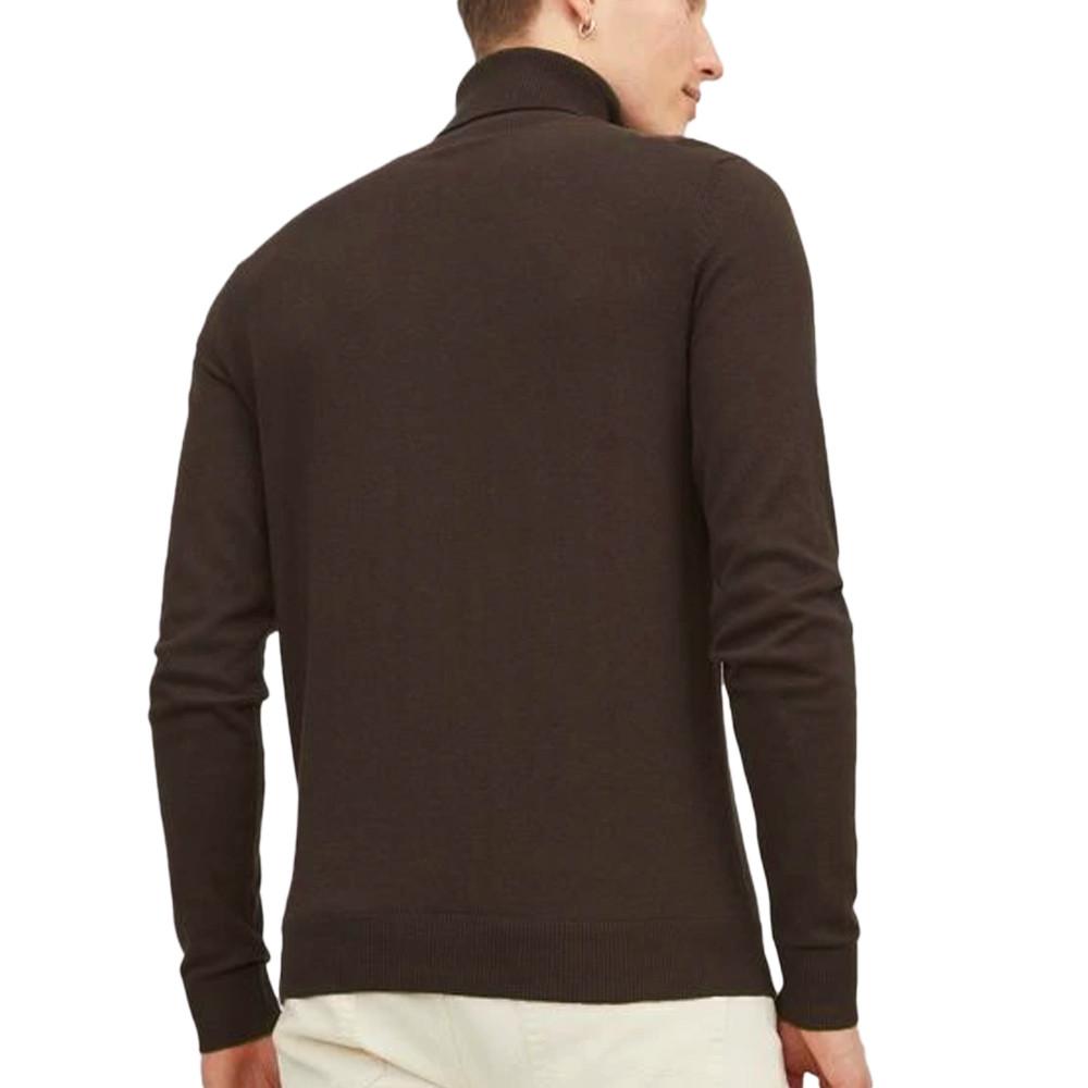 Pull Col roulé Marron Foncé Homme Jack & Jones Roll vue 2