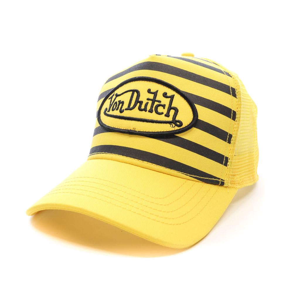 Casquette Jaune/Noire Homme Von Dutch 909100 pas cher