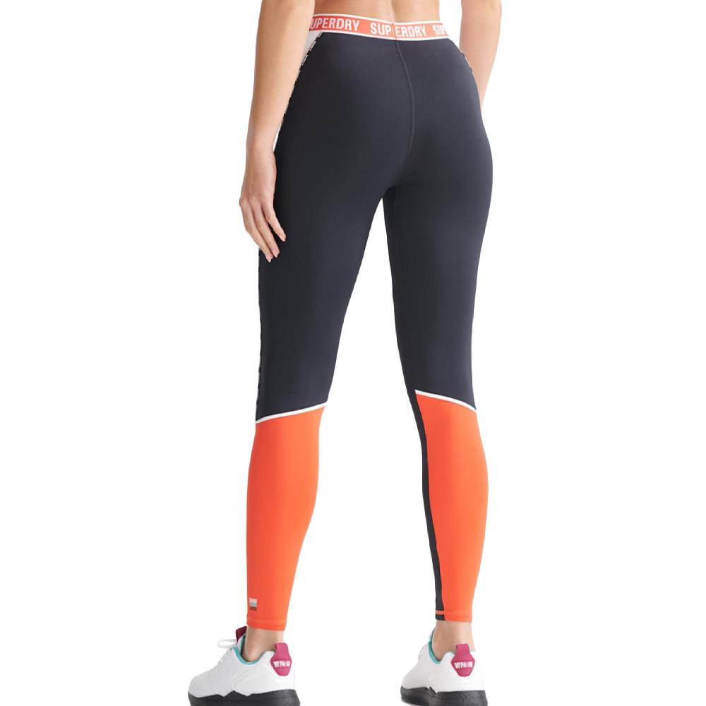 Legging Noir/Blanc Femme Superdry Train Branded vue 2