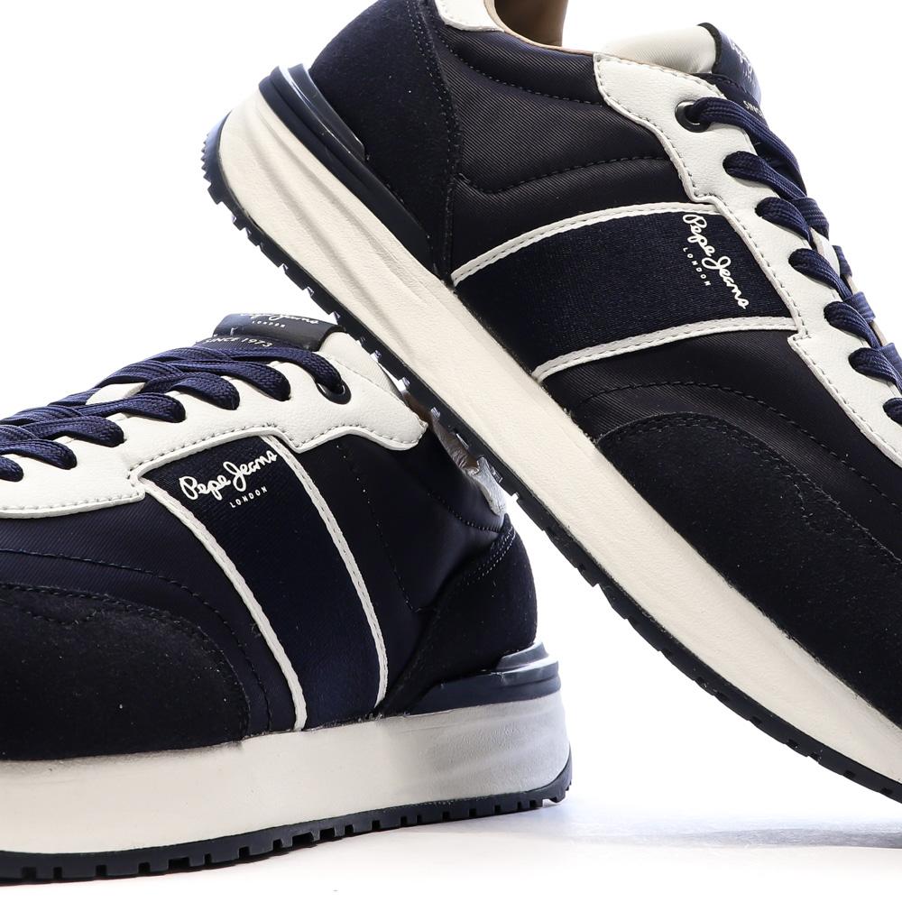 Zapatillas Hombre Blanco/Azul Marino Pepe jeans Buster ver 7
