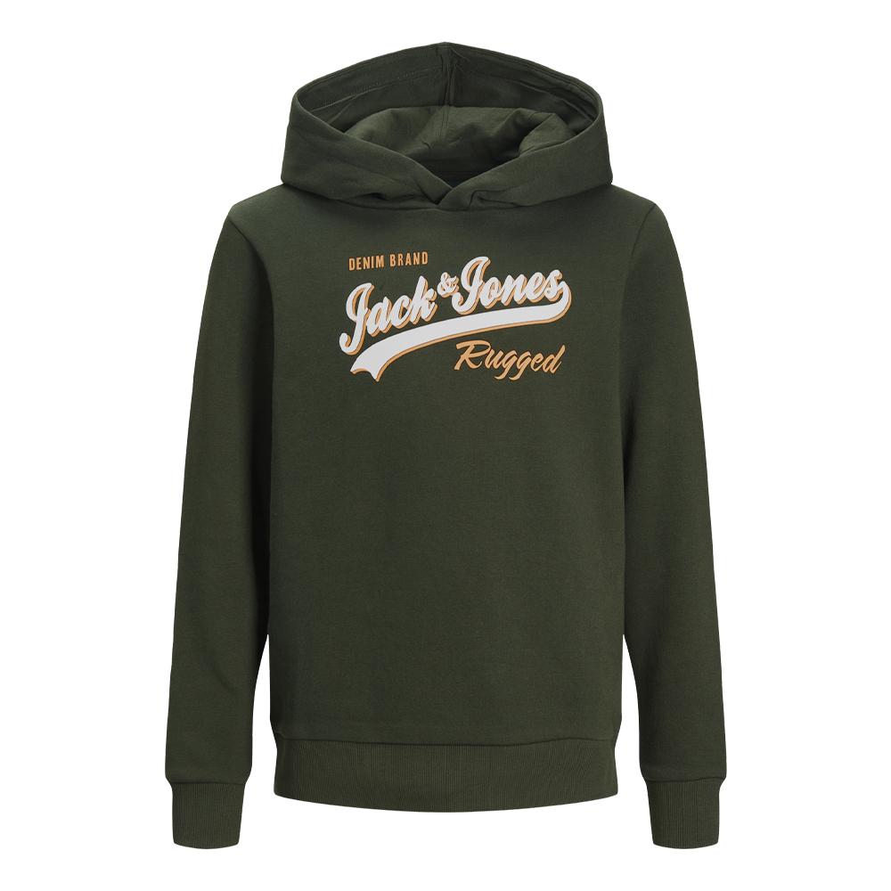 Sweat à Capuche Kaki Garçon Jack & Jones Hood 2 pas cher