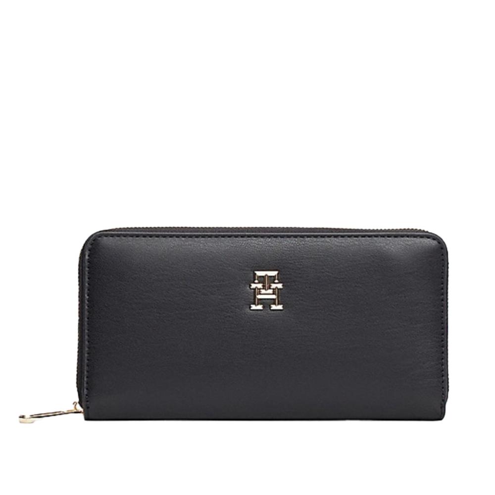Portefeuille Noir Femme Tommy Hilfiger Gifting Lrg pas cher