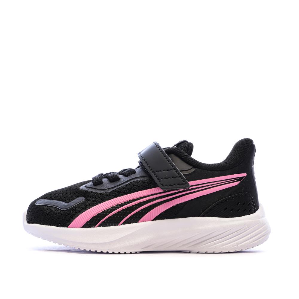 Baskets Noir/Rose Fille Puma Pounce Ac+ pas cher