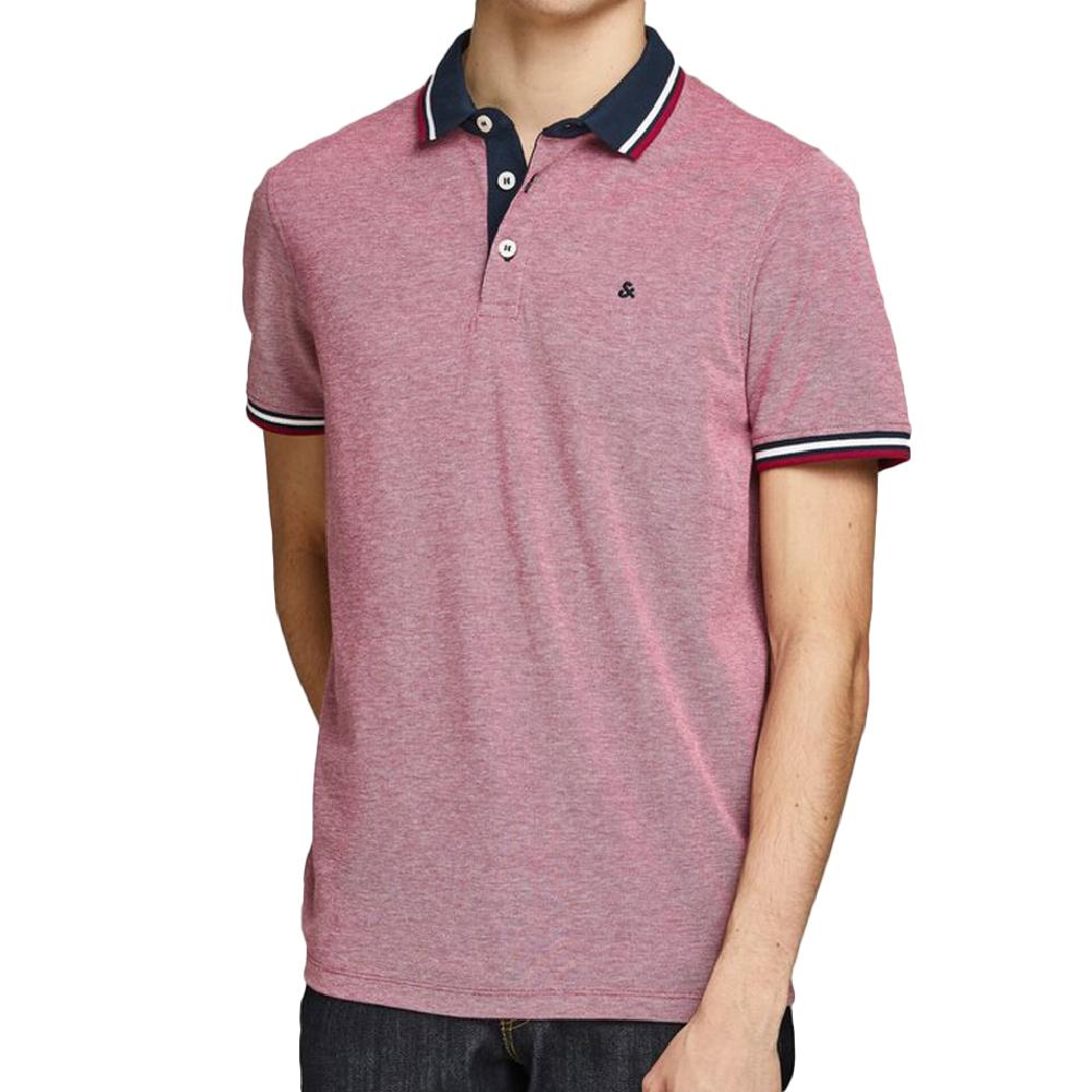 Polo Rose Homme Jack & Jones Paulos pas cher
