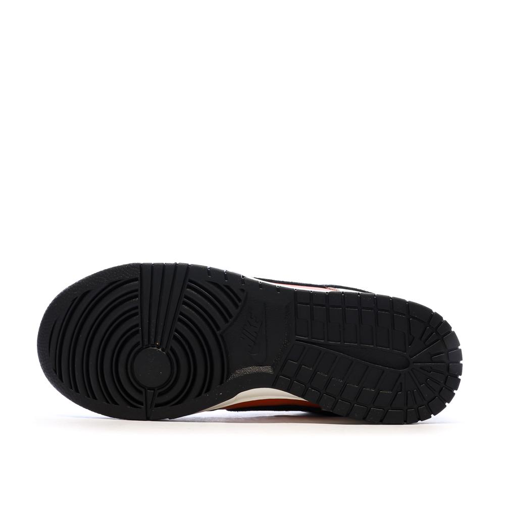 Dunk Low Retro Blanc/Noir/Orange Homme Nike vue 5