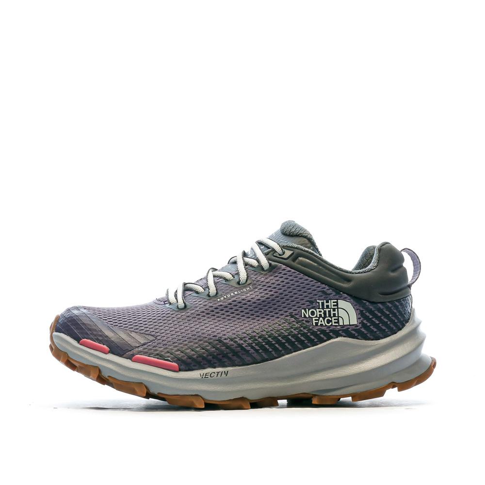 Chaussures de randonnée Violette/Grise Femme The North Face Vectiv pas cher