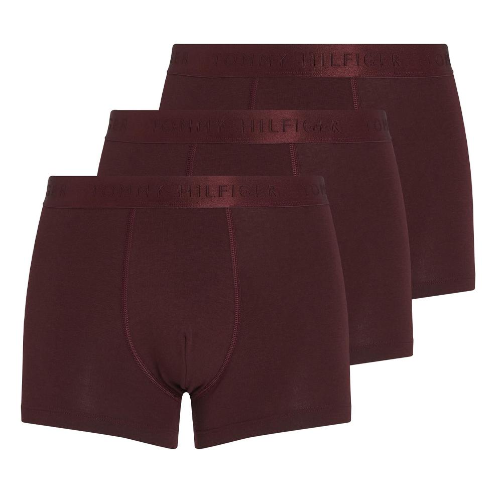 X3 Boxers Bordeaux Homme Tommy Hilfiger Bottoms pas cher
