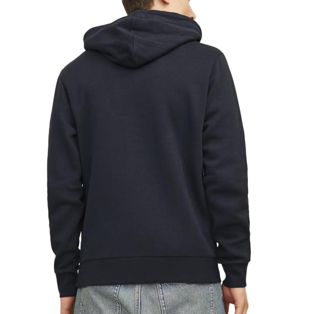 Sweat Marine Homme Jack & Jones Logo vue 2
