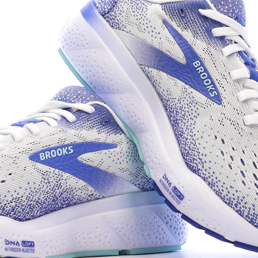 Chaussures de Running Blanc/Violet Femme Brooks Ghost 16 vue 7