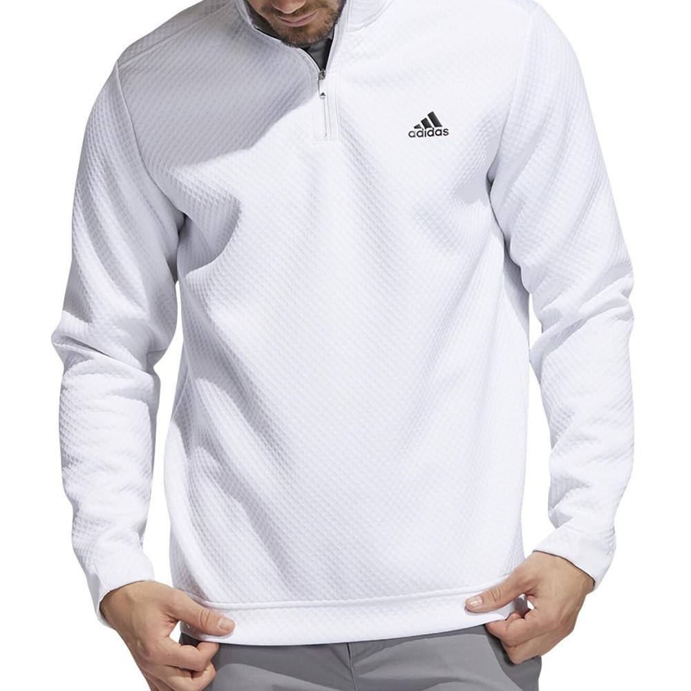 Sweat 1/4 Zip Blanc Homme Adidas GR3105 pas cher