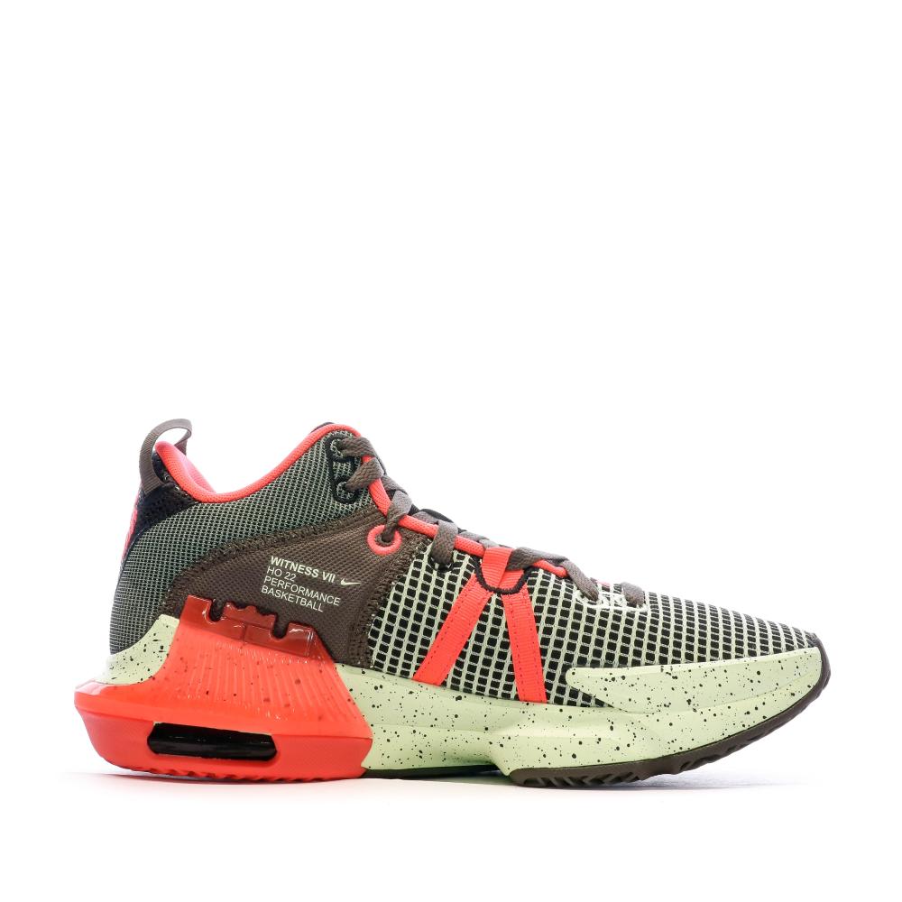 Chaussures de baskets Vertes Homme Lebron Witness VII vue 2