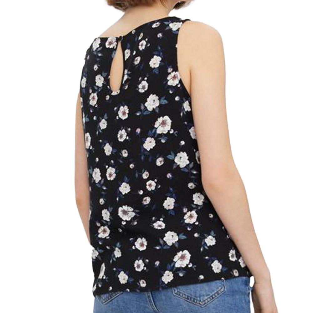 Top à fleurs Noir Femme Vero Moda Simply vue 2