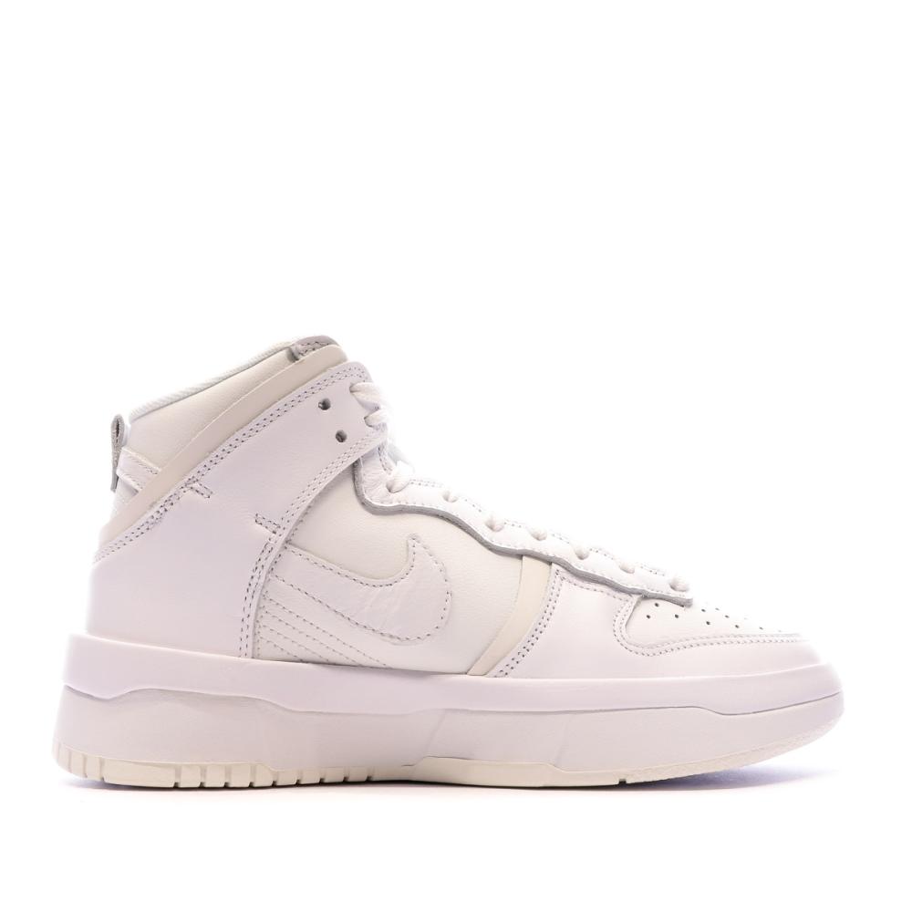 Baskets Blanches Femme Nike Dunk High Up vue 2