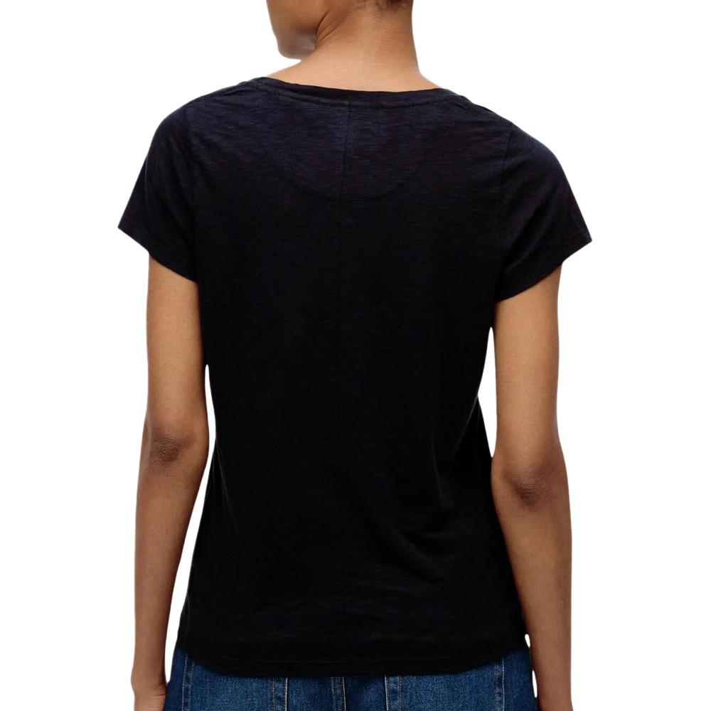 T-shirt Noir Femme Superdry Studios Scoop vue 2