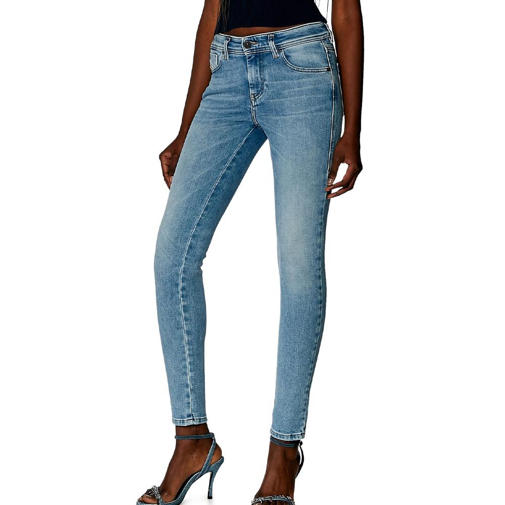 Jean Slim Bleu Femme Diesel 2017 Slandy85 pas cher