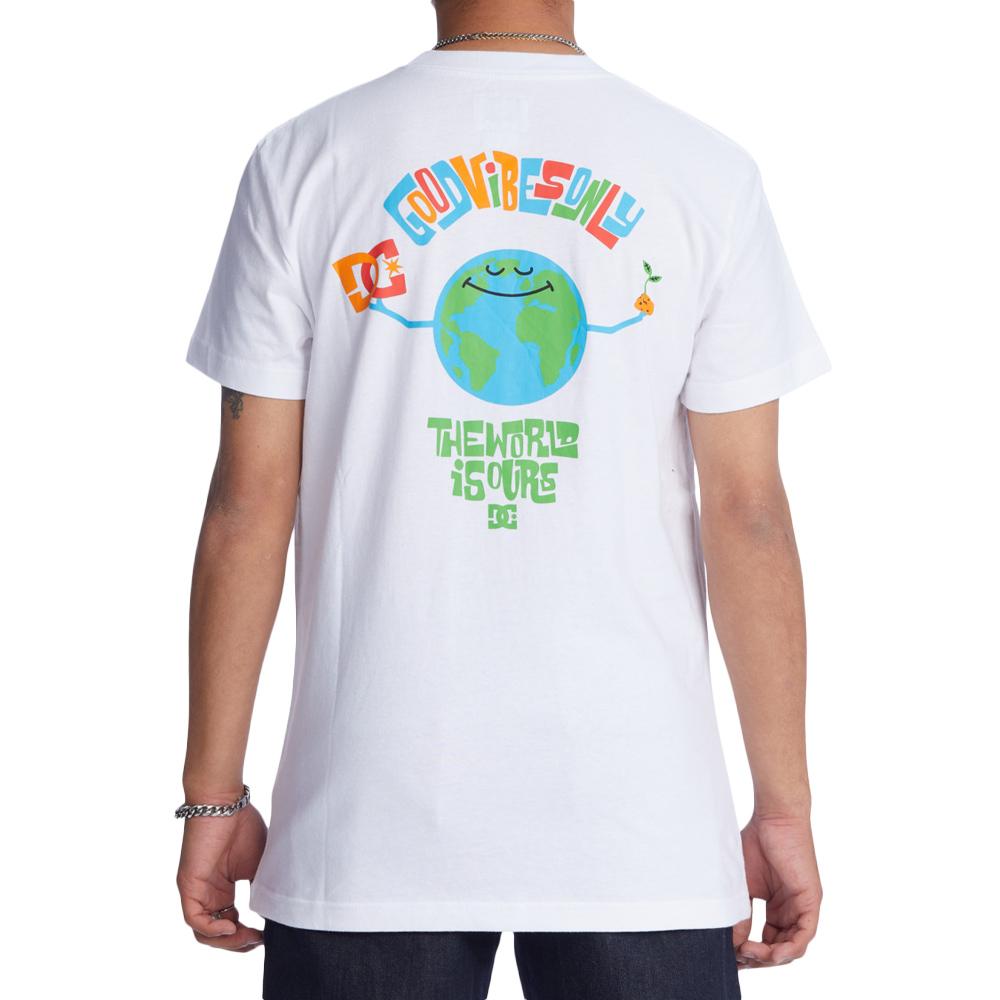 Camiseta blanca para hombre de DC Shoes «Our World» ver 2
