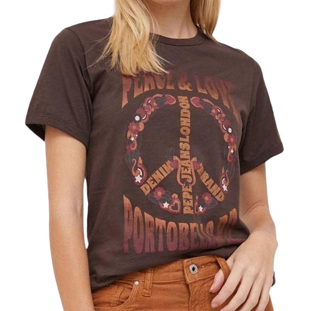 T shirt Marron Femme Pepe jeans Cala