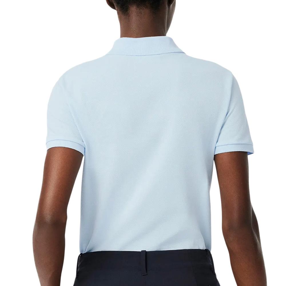 Polo Bleu Clair Femme Lacoste Polo L.12 vue 2