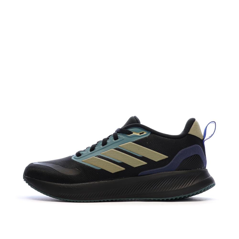 Baskets Noir Garçon Adidas Runfalcon 5 pas cher
