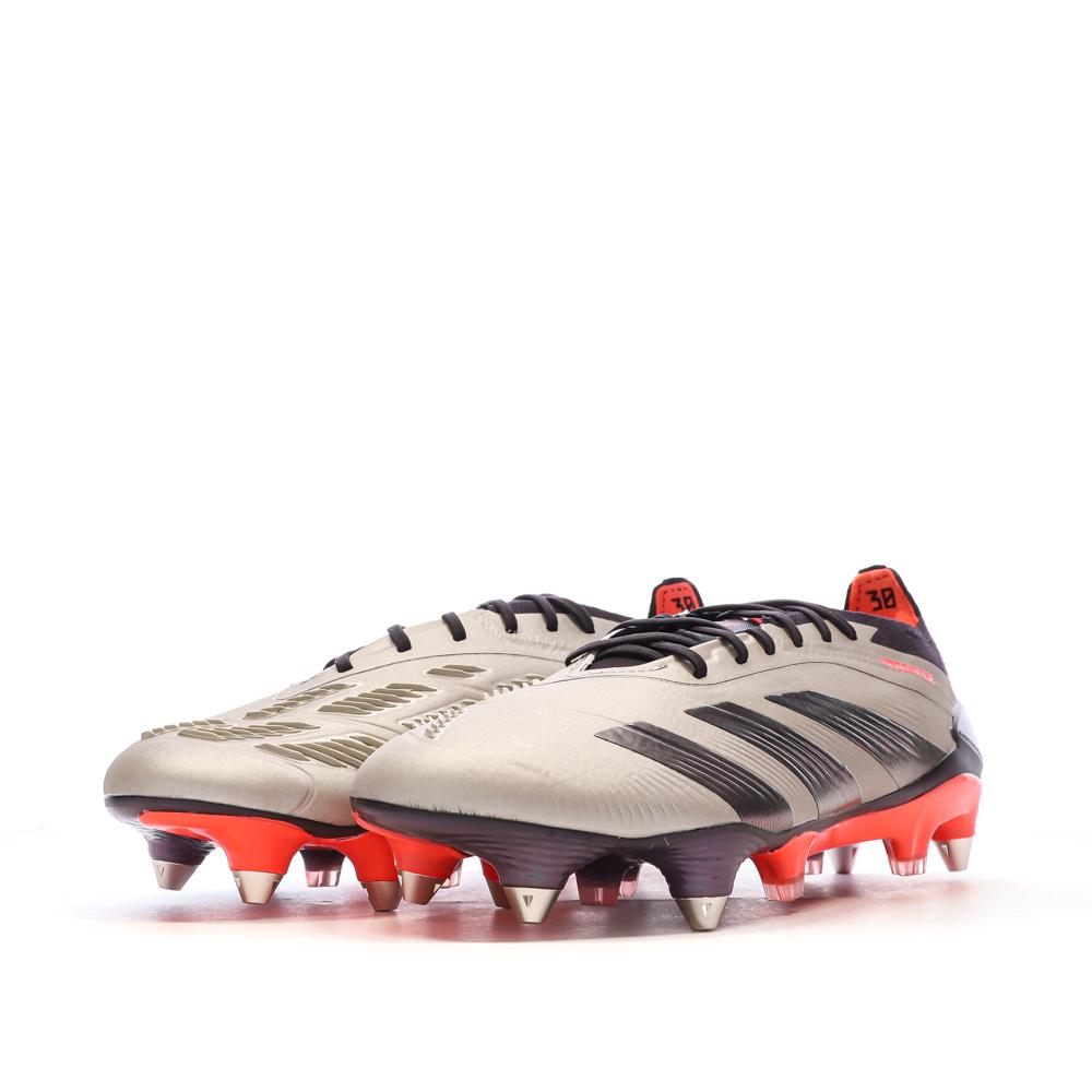 Chaussures de Foot Taupes Mixte Adidas Predator Elite SG vue 6