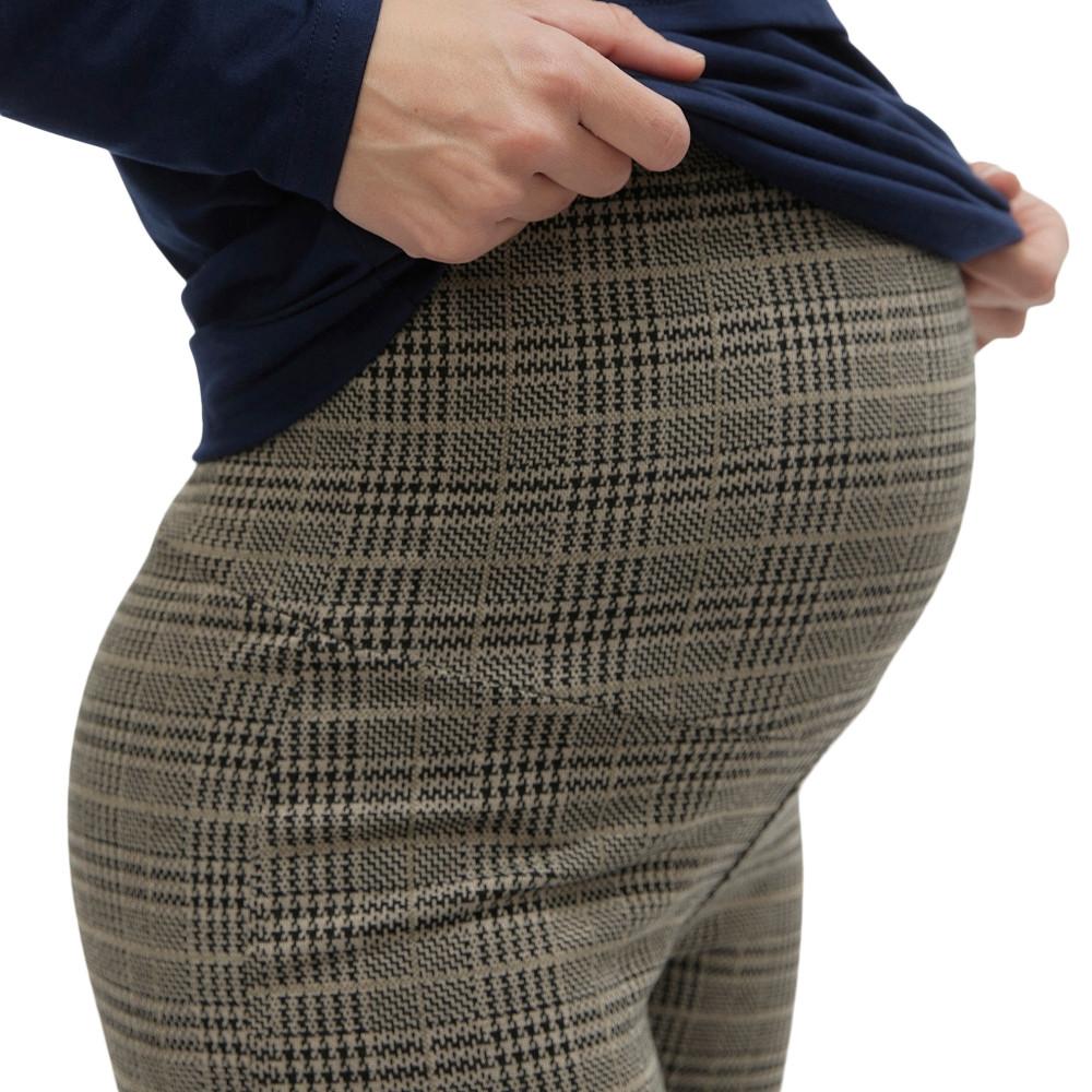 Pantalon Gris à Carreaux Femme Mamalicious Nabi vue 3