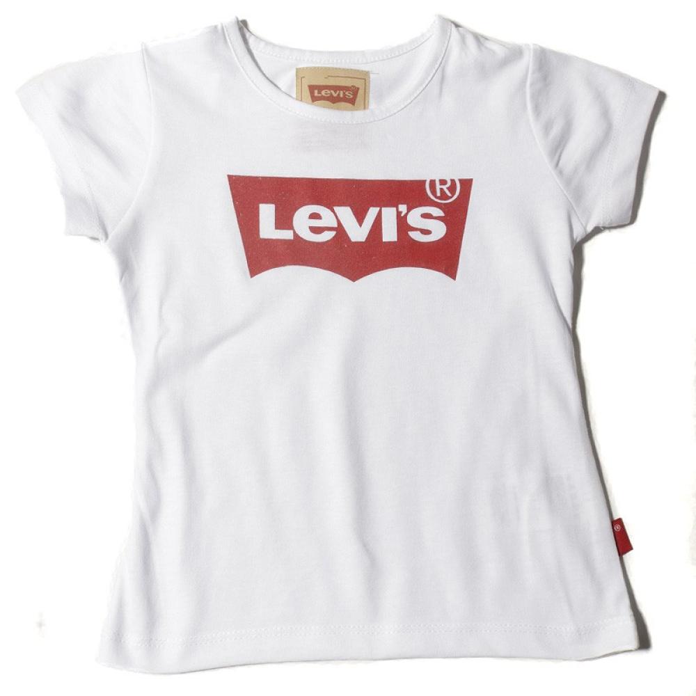 T-Shirt Blanc Fille Levi's Basic pas cher