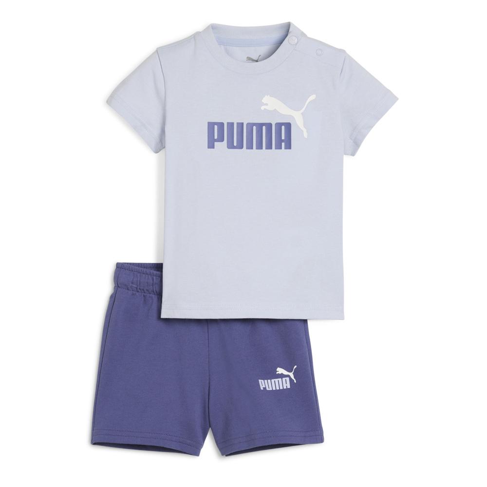 Ensemble Bleu Garçon Puma Minicats Ess Tee And pas cher