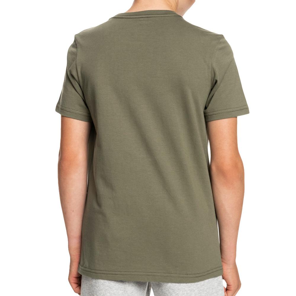 T-shirt Kaki Garçon Quiksilver Comp vue 2