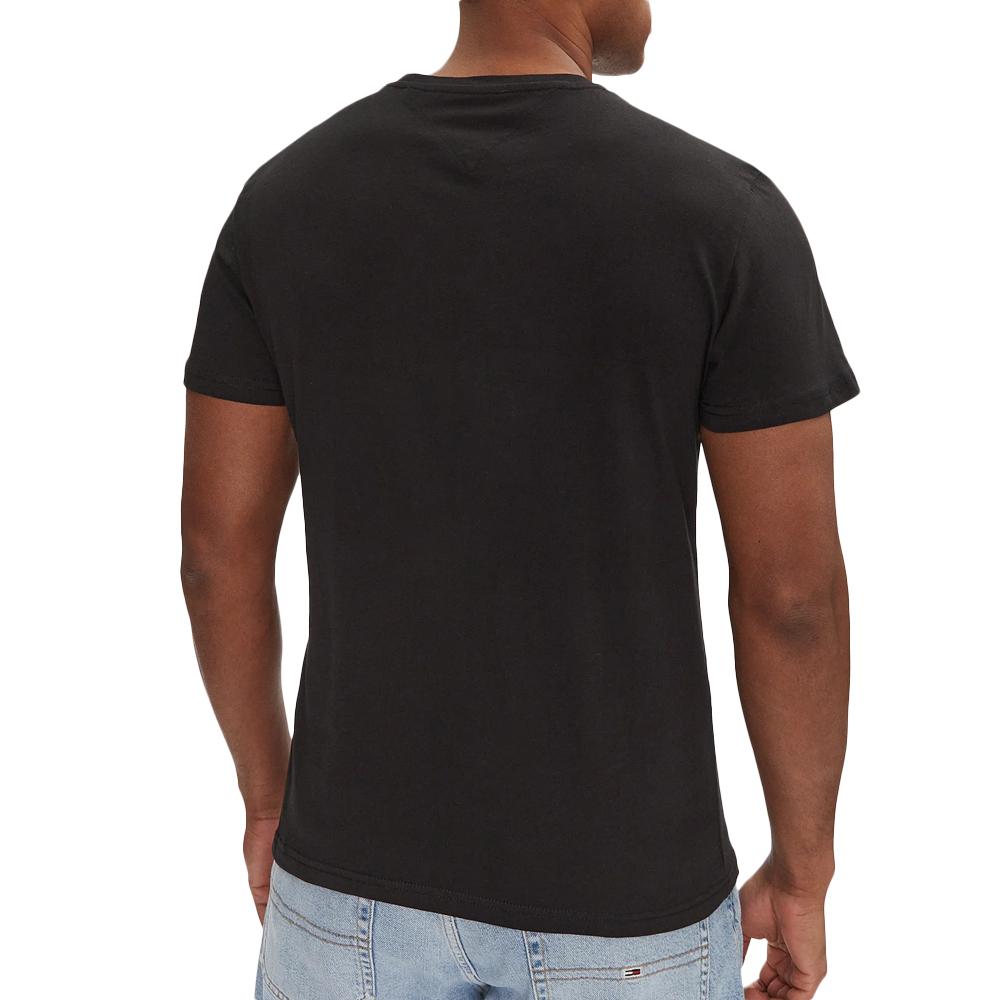 T-Shirt Noir Homme Tommy Hilfiger Slim Entry Graph vue 2