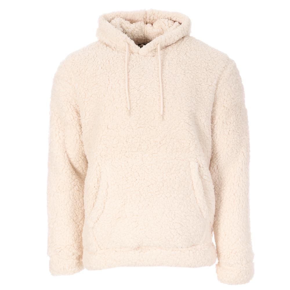 Sweat Sherpa Écru Homme Paname Brothers Full Zip pas cher