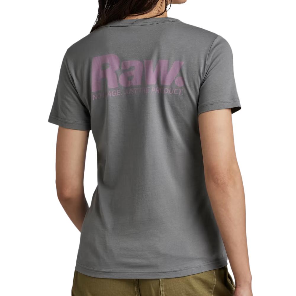 T-shirt Gris Femme G-Star Raw Nysid vue 2